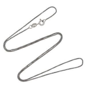 Vintage Italian Sterling Silver 925 Box Link Chain Necklace 18"